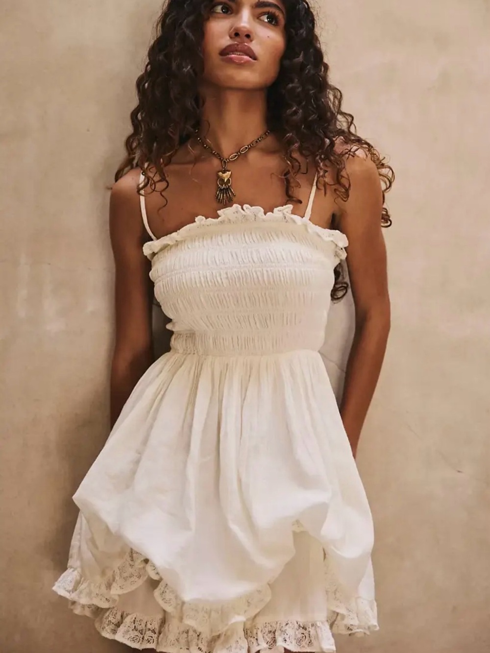 NWT Free People Josephine Bustle Mini Dress